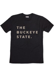 Ohio Black The Buckeye State Short Sleeve Fashion T Shirt