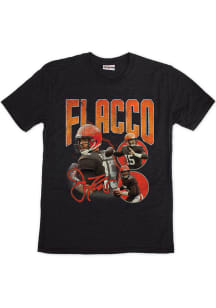 Joe Flacco Cleveland Browns Black 90s Lightning Short Sleeve Fashion Player T Shirt