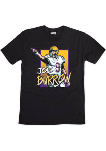Joe Burrow  Louisiana Black  Square Point Short Sleeve Fashion T Shirt