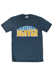 Denver Navy Blue Wordmark Short Sleeve Fashion T Shirt