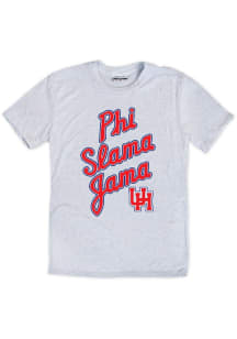 Houston Cougars Ash Phi Slama Jama Short Sleeve Fashion T Shirt