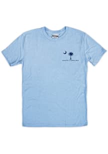 South Carolina Light Blue Flag Short Sleeve Fashion T Shirt