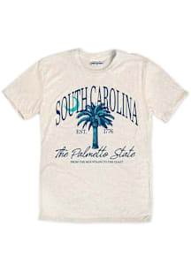 South Carolina Oatmeal Palmetto State Short Sleeve Fashion T Shirt