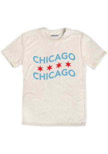 Chicago Oatmeal Stars Short Sleeve Fashion T Shirt