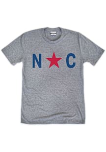 North Carolina Grey FLAG Short Sleeve T Shirt