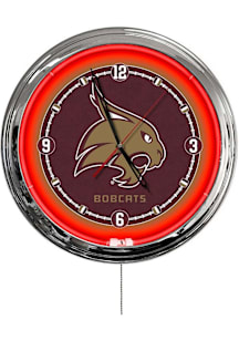 Texas State Bobcats Multi Color LED Wall Clock