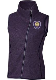Cutter and Buck Orlando City SC Womens Purple Mainsail Asymmetrical Vest