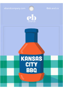Kansas City EB &amp; Co BBQ Bottle Stickers - Kelly Green