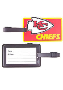 Kansas City Chiefs Red Rubber Luggage Tag
