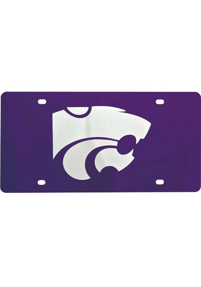 K-State Wildcats Team Logo Purple Car Accessory License Plate