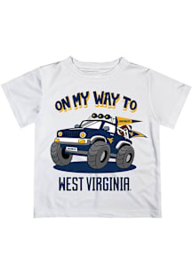 Vive La Fete West Virginia Mountaineers Infant On My Way Short Sleeve T-Shirt White
