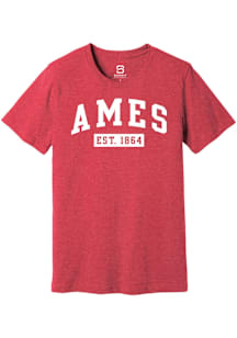 Summit Sportswear Ames Red EST 1864 Short Sleeve Fashion T Shirt