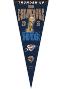 Oklahoma City Thunder 2025 Finals Champs Premium Pennant - Blue