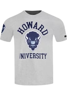 Pro Standard Howard Bison Grey Stacked Logo Short Sleeve T Shirt