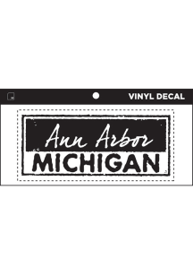 Ann Arbor Name Plate Stickers - Black