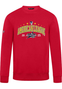 Levelwear  Mens Red Zane 25 MLB ASG Long Sleeve Crew Sweatshirt