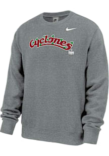 Nike Iowa State Cyclones Mens Grey Aer Lingus College Football Classic Long Sleeve Crew Sweatshirt