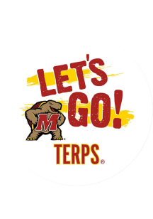 Red Maryland Terrapins 3&quot; Lets Go Button