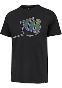 47 Tampa Bay Rays Black Cooperstown Premier Franklin Short Sleeve Fashion T Shirt