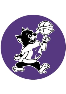 Purple K-State Wildcats 3&quot; Basketball Varsity Willie Button