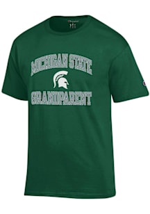 Champion Michigan State Spartans Green Number One Grandparent Short Sleeve T Shirt