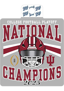 Indiana Hoosiers Slow Trot 2025 Football Nat Champ Stickers - Crimson