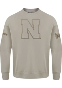 Pro Standard Nebraska Cornhuskers Mens Brown Neutral Long Sleeve Crew Sweatshirt