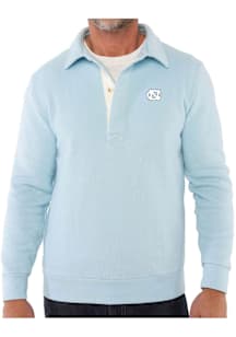 North Carolina Tar Heels Mens Light Blue Terry Short Sleeve Fashion Polo