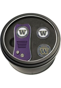 Purple Washington Huskies Switchblade Markers Golf Gift Set