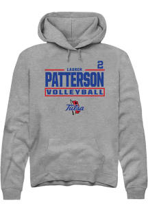 Lauren Patterson Rally Mens Graphite Tulsa Golden Hurricane NIL Stacked Box Player Hood