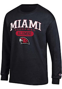 Champion Miami RedHawks Black Pill Alumni Jersey Long Sleeve T Shirt