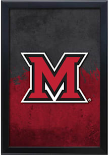 Miami RedHawks Snap Frame LED Sign - Black