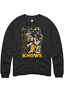 Beau Pribula Missouri Tigers Mens Black Football NIL Caricatures Player Crew