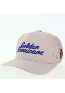 Tulsa Golden Hurricane Ivory Stacked Script Cut Above Adjustable Hat