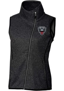 Cutter and Buck DC United Womens Charcoal Mainsail Asymmetrical Vest