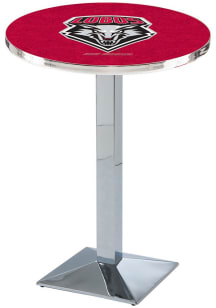 New Mexico Lobos Chrome Square Base Pub Table