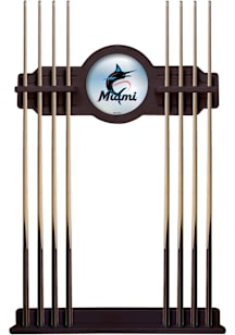 Miami Marlins Solid Wood Cue Rack Pool Table