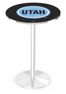 Utah Hockey Club Chrome Round Base Pub Table