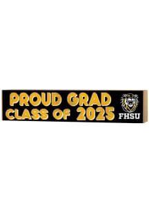 KH Sports Fan Fort Hays State Tigers Class of 2025 graduation graphic Sign - Black