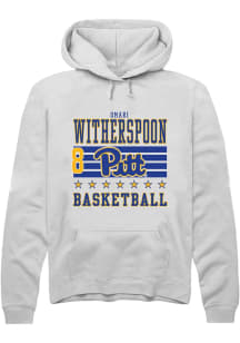 Omari Witherspoon Rally Mens White Pitt Panthers NIL Striped Player Hood