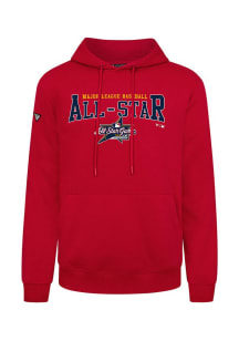 Levelwear  Mens Red Podium 25 MLB ASG Long Sleeve Hoodie