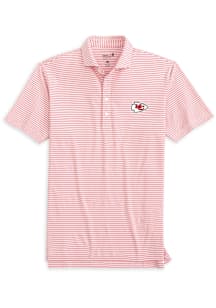 Johnnie O Kansas City Chiefs Mens Red Stetsons Stripe Short Sleeve Fashion Polo