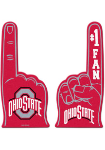 Red Ohio State Buckeyes #1 Full Color Foam Finger