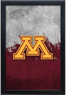 Black Minnesota Golden Gophers Snap Frame LED Sign