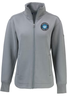 Cutter and Buck Charlotte FC Womens Graphite Roam Light Weight Jacket