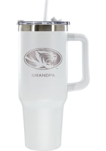 Missouri Tigers Grandpa 40oz Stainless Steel Tumbler - White