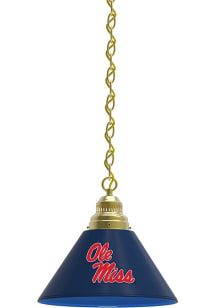 Ole Miss Rebels Single Gold Billiard Lamp
