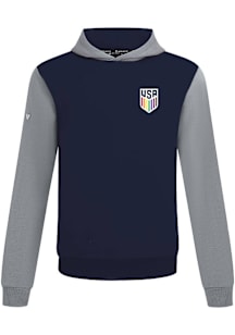 Levelwear USMNT Mens Navy Blue Ultimate Core Pride 25 Long Sleeve Hoodie