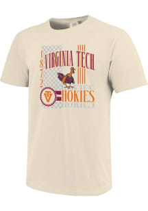 Virginia Tech Hokies Ivory Vintage Hokies Short Sleeve T Shirt