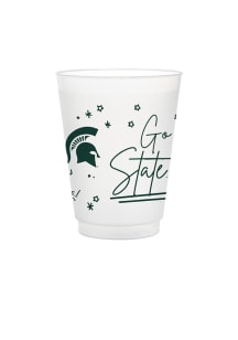 Green Michigan State Spartans 8pk Flex Party Reusable Disposable Cups